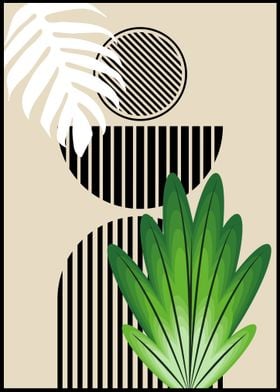 Tropical Geometric Art Print