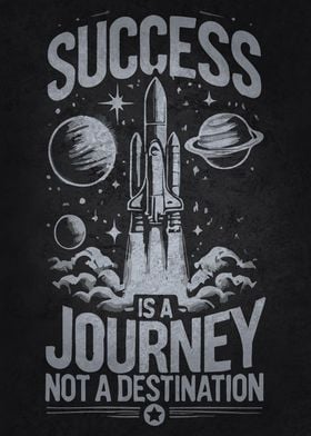 Success is a Journey, Space Motivational