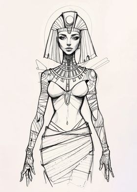 Egyptian Goddess Sketch