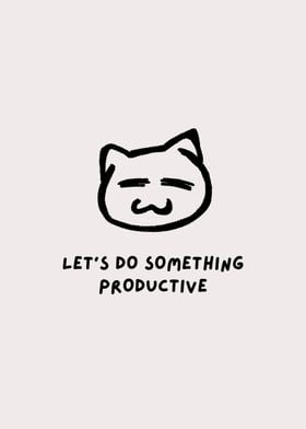 Cat Productivity Quote