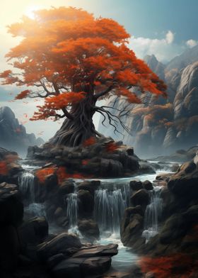 Tree Waterfall