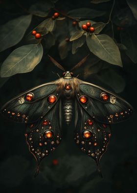 Jeweled Moth of the Enchanted Forest