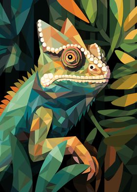 Chameleon in Jungle