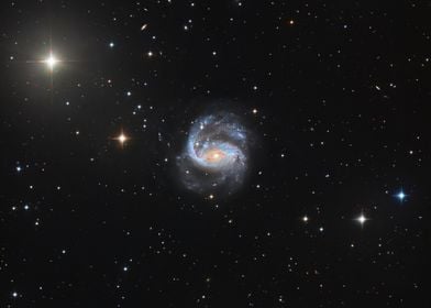 Spiral Galaxy in Deep Space - NGC 1672