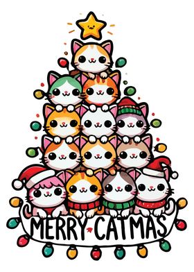 Merry Catmas - Cute Cat Ch