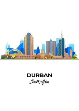 Durban Skyline Illustration