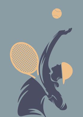 Tennis Player Silhouette