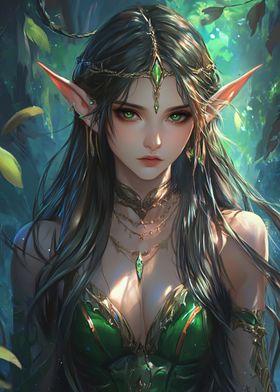 Anime Elf Woman