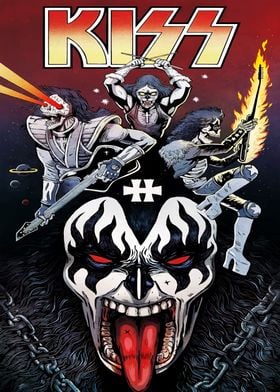 KISS Comic Book Cover