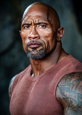 Dwayne Johnson Portrait