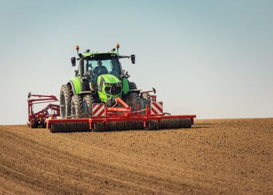 Deutz Fahr Tractor in Field