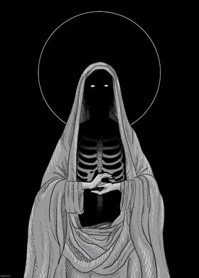 Skeletal Figure in Robe