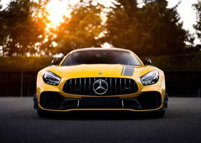 Yellow Mercedes-AMG GT