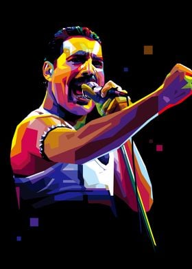 Freddie Mercury Pop Art