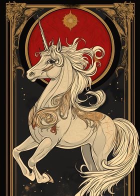 Mythical Unicorn Art Print