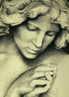 Angel Sculpture Stippling