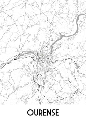 Ourense City Map