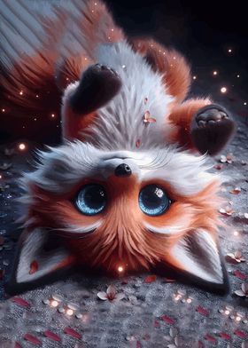 Cute Fox with Big Eyes