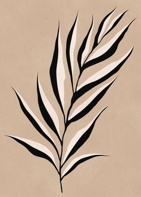 Minimalist Palm Leaf Art