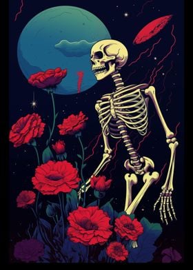 Skeleton in Space Garden