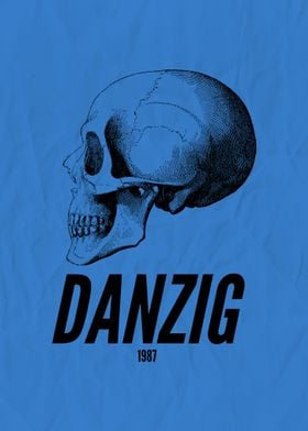 Danzig Skull Poster