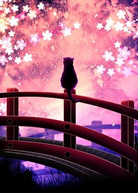 Soul of the Sakura Black Cat