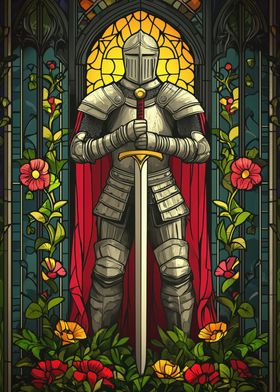 Stained Glass Knight