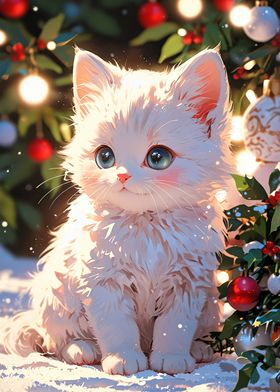 Cute Kitten Christmas