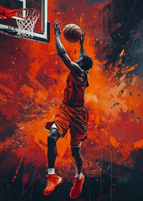 Basketball Dunk Artwork