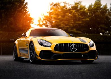 Yellow Mercedes-AMG GT