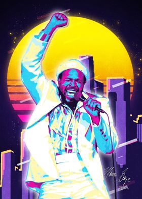 Marvin Gaye 80s Retro