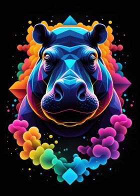 Neon Hippo