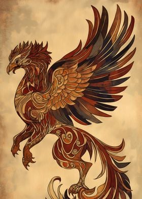 Mythical Griffin Illustration