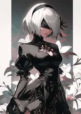 2B Nier Automata Art