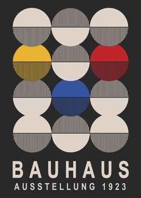 Bauhaus Geometric Poster