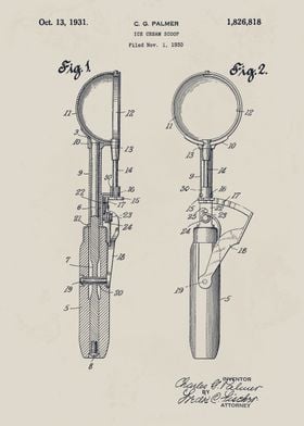 Ice Cream Scoop Patent