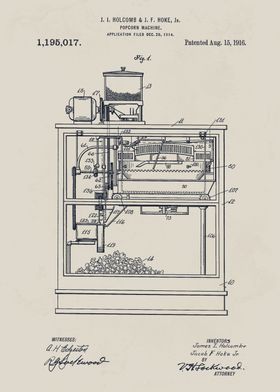 Popcorn Machine Patent