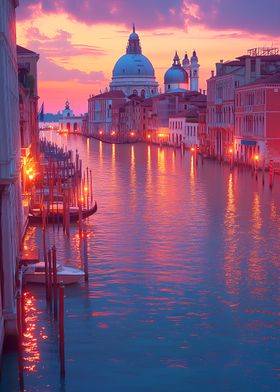 Venice Canal Sunset