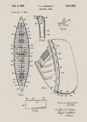 Sectional Canoe Patent