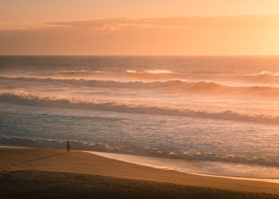 Sunset Beach Scene