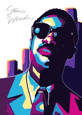 Stevie Wonder Pop Art