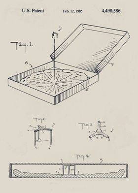 Pizza Box Patent Illustration