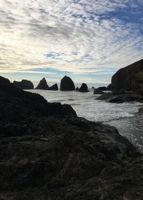 Sea Stacks and Clouds