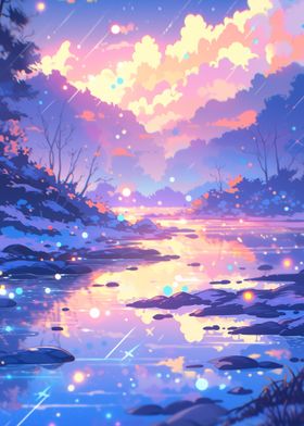 Dreamy River Landscape