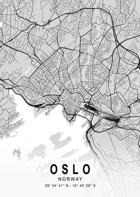 Oslo Light City Map