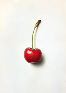 Single Red Cherry