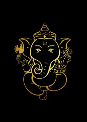 Ganesha Outline