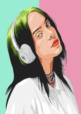 Billie Eilish Digital Art