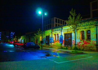 Nighttime Street Scene