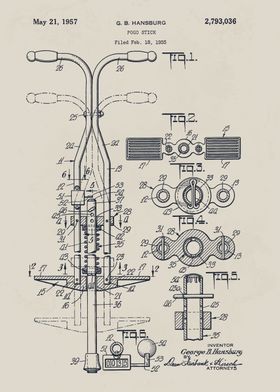 Pogo Stick Patent Drawing